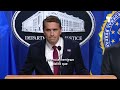 El Departamento de Justicia anuncia cargos contra James Comey