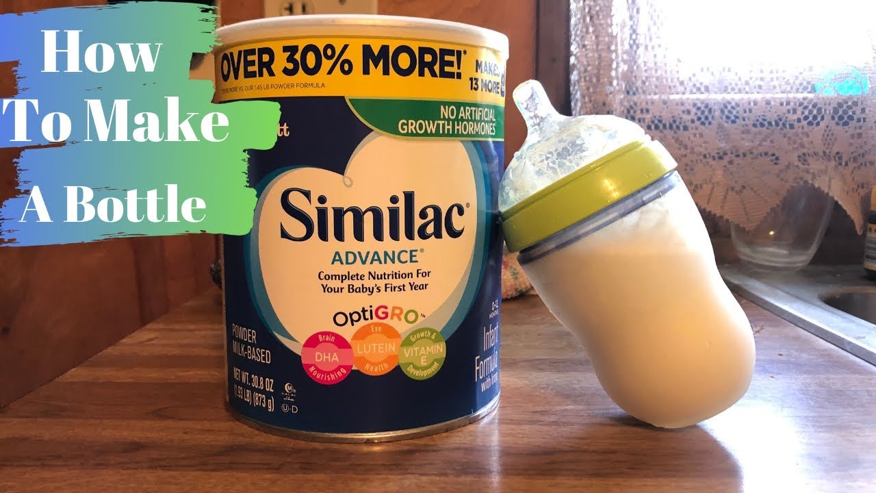 How To Make A Bottle Of Formula YouTube