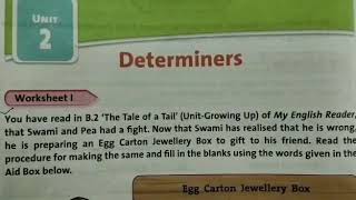 DAV nahan,class 5 , English practice ,unit- 2, determiners (part 1)