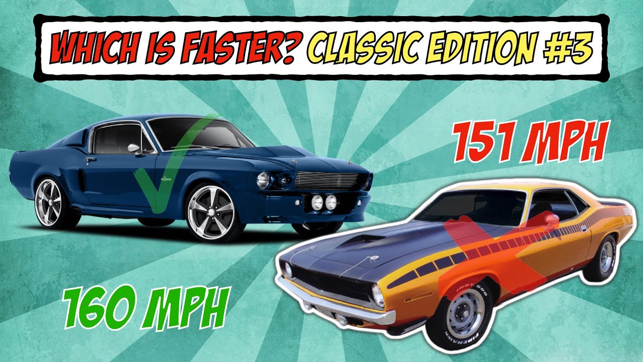 Which Is Faster? Classic Edition 3 Car Quiz YouTube