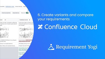How to use Variants and compare history on your requirements? - Confluence Cloud