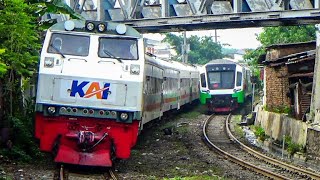 DISINI GUDANGNYA KERETA API!!! || HUNTING KERETA API DI PJL KAPASARI SURABAYA KOTA