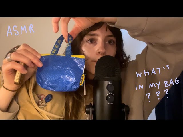 ASMR what's in my bag