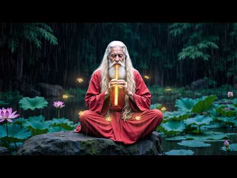 Tibetan Healing Flute and Rain Sound | Healing Stress, Anxiety, Heals Damage In The Body #1