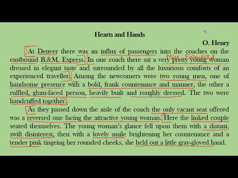 Hearts and Hands by O Henry Explanation