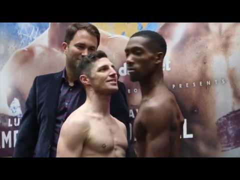 TOMMY COYLE v RAKEEM NOBLE - OFFICIAL WEIGH-IN VIDEO (& HEAD TO HEAD
