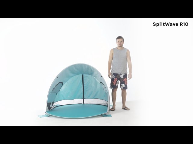 WolfWise SpiltWave R10 Beach Tent - Setup and Folding Guide - YouTube