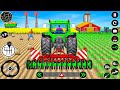 US Modern Farm Realistic Simulator Game Tractor Driving 