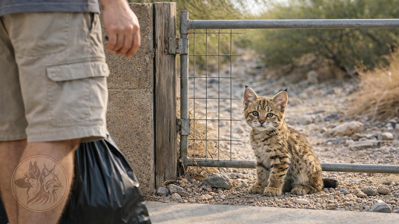 Котенок рыси постоянно возвращался, поэтому я все тихонько изменила.