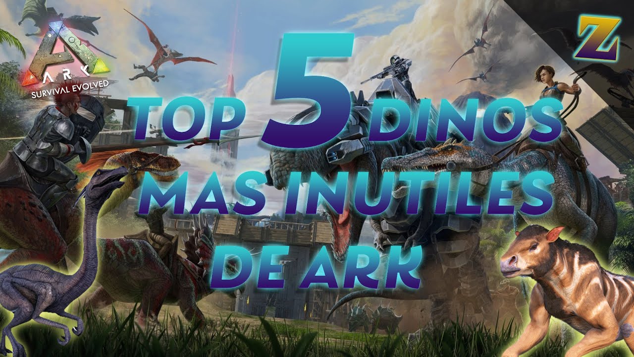 Top 5 dinos mas inútiles de ark :( - YouTube