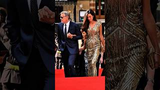 Amal Clooney with George Clooney together iconic moments ❤️#shorts