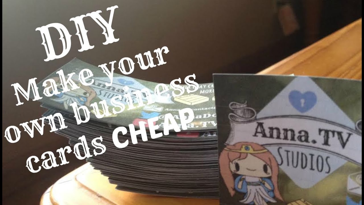 DIY | How to make your own business cards CHEAP at home ...