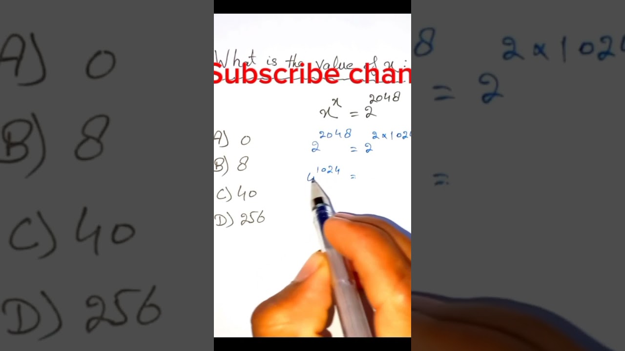 Math trick , Variable in power of the variable solution,complicated equation,