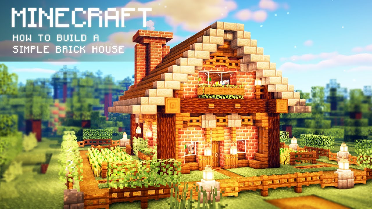 Minecraft: How to Build a Survival Simple Brick House - YouTube