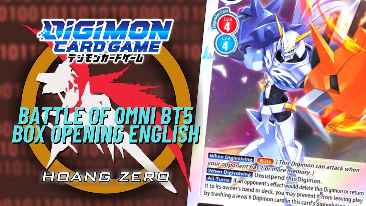 Digimon Battle of Omni Box Opening BT5 English