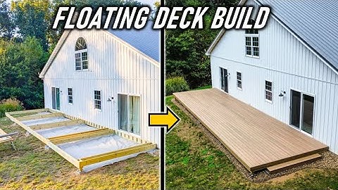 Building a Large Composite Floating Deck - FULL BUILD