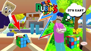 jack playing rubik's cube 😯😯 in dude theft wars