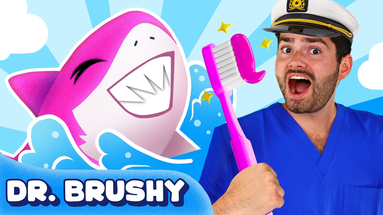 🦈 Shark Tooth Adventure | Ocean Animals for Kids | Dr. Brushy 🪥🌊