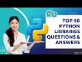 Top 50 Python Libraries interview questions (2024)  | python interview for freshers | | mcq  Quiz