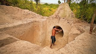 Dig Termite mound to Building Underground House