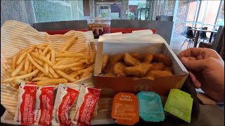 MCDONALDS POV EATING CRISPY CHICKEN NUGGETS FRENCH FRIES SPICY RANCH RELAXING MUKBANG ASMR CHALLENGE