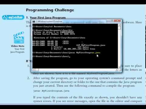 Chap01 Vid03 Your First Java Program