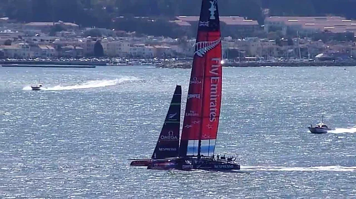 America's cup boats from alcatraz