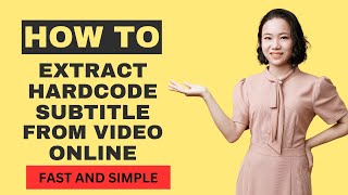 How to extract hardcode subtitle from video online - FAST AND SIMPLE screenshot 5