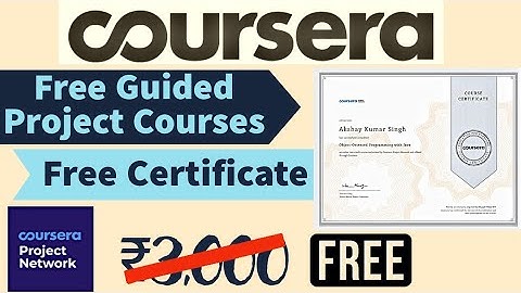 Coursera Guided Project Courses for Free | FREE CERTIFICATE | Python, WordPress, Canva