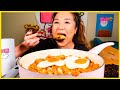 Cooking Mukbang) 5-MINUTE KIMCHI FRIED RICE w/ EGGS ft. BEEF RIBS