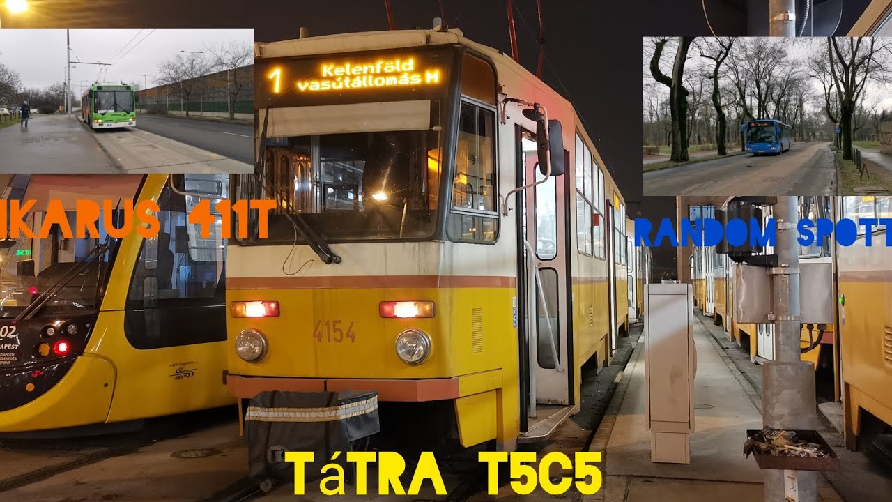 Utazás Ikarus 411T-vel, és Tátra T5C5-tel, valamint random spottolás