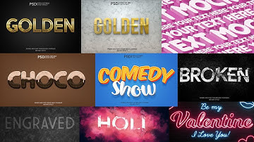 40+ 3D Text Effect Photoshop Tutorial Part 78