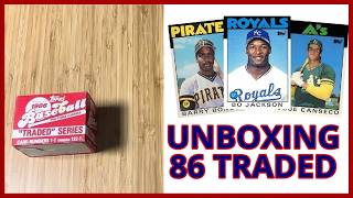 Unboxing the 1986 Topps Traded Set! | Bonds, Bo Jackson, Canseco & More Rookie Cards Revealed Unboxing the 1986 Topps Traded Set! | Bonds, Bo Jackson, Canseco & More Rookie Cards Revealed