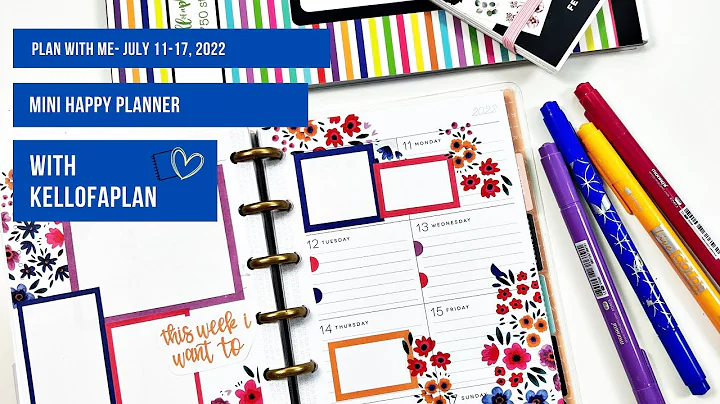 Plan with Me- Mini Happy Planner- July 11-17, 2022