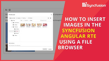 How to Insert Images in the Angular Rich Text Editor Using a File Manager