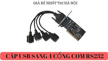 Cáp USB SANG 4 CổNG COM RS232 | Usb to com | Usb sang 4 com Ztek