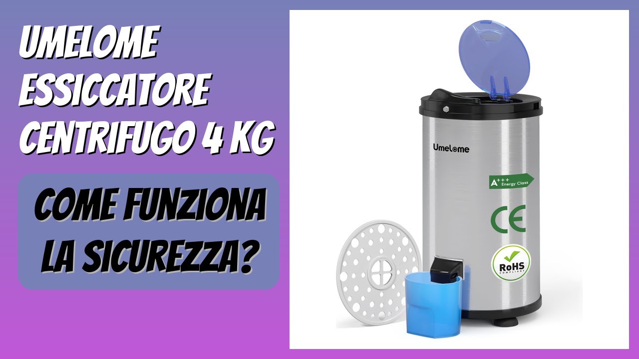 RECENSIONE (2026) : Umelome Essiccatore Centrifugo 4 kg. DETTAGLI