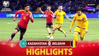 Kazakhstan vs Belgium | Highlights | European Qualifiers For 2026 FIFA World Cup