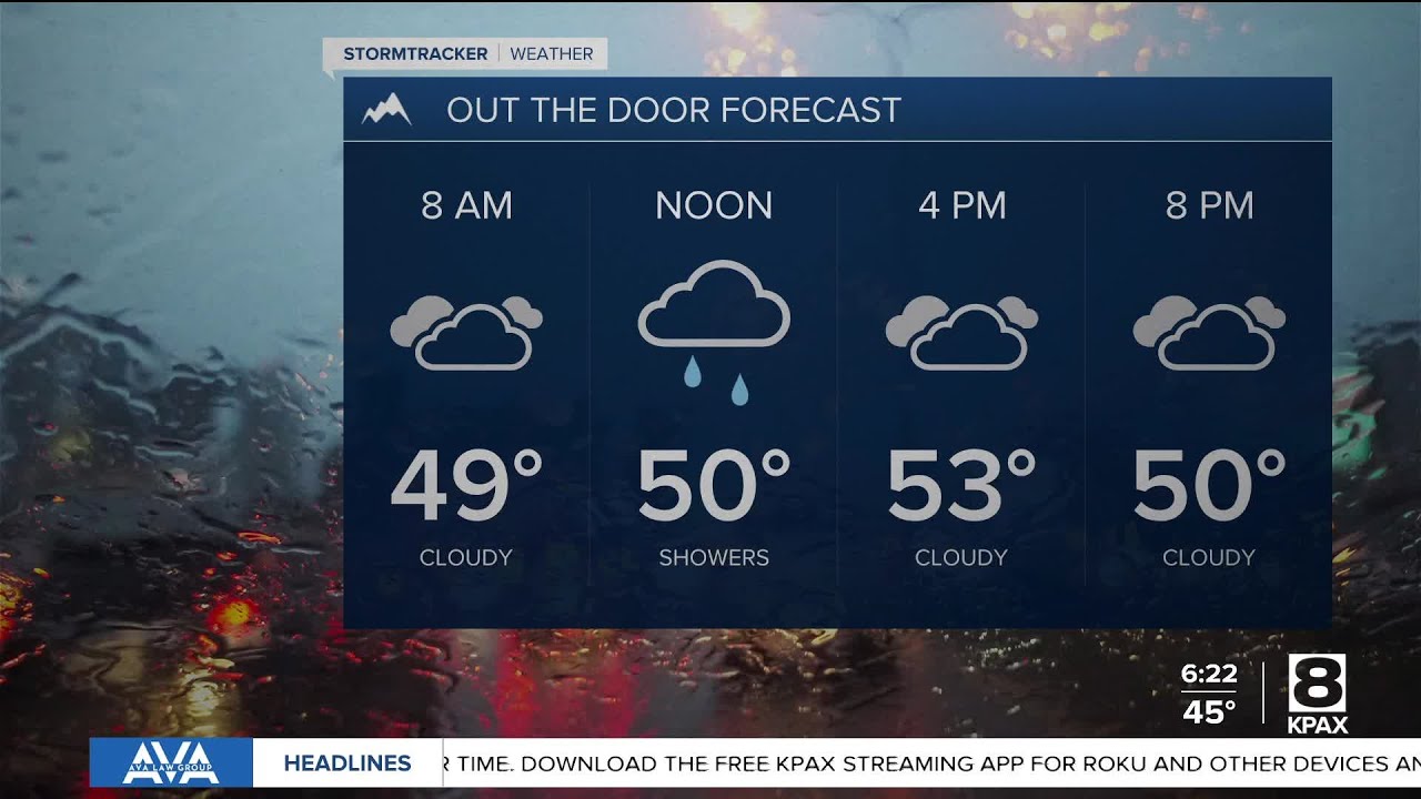 A rainy Monday; warm sunshine on the way - YouTube