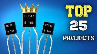 Top 25 Electronic Projects For Beginners Using BC547 Transistor