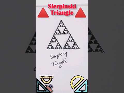 Sierpinski Triangle An Interesting Fractal Drawing Art Howtodraw Maths Mathematics Fractal