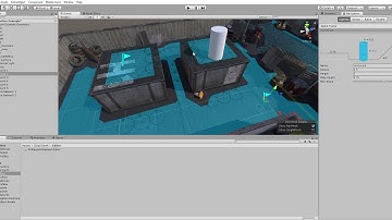 Unity 2017 Navigation Example of using Off Mesh Links