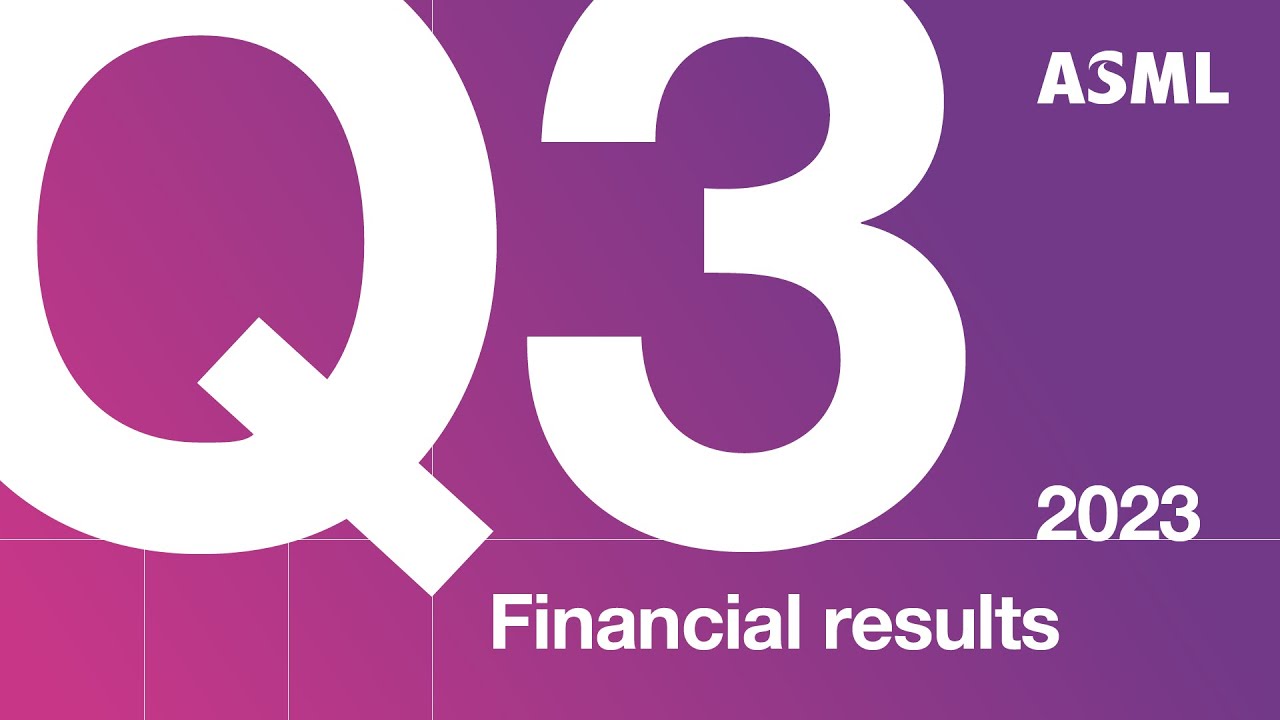 2023 Q3 results ASML YouTube
