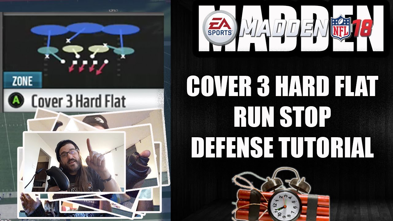 MADDEN 18 3-4 COVER HARD FLAT - RUN STOP!!! DEFENSE TUTORIAL