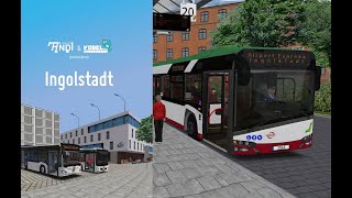 OMSI2 | 18m-Solaris Urbino IV wandering in Ingolstadt Linien11 ⇒ZOB