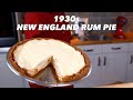 Retro baking recreating 1930s new england rum pie