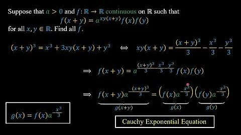 Warming Up | Convert This Into Cauchy Equation
