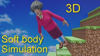 scary teacher Soft body Simulation - falling down screenshot 4
