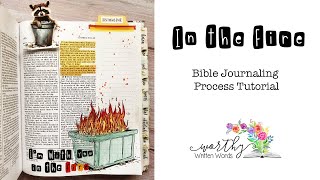 In the Fire Bible Journaling Page Kit Process Tutorial