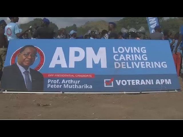 Malawi's president holds final rally ahead of elections class=